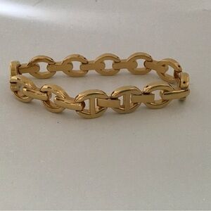 Goldtone Heavy Link Bracelet